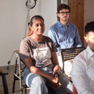 Two Lux Photo Club members at a club event