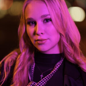 Night portrait made on a Lux Photo Club photo walk