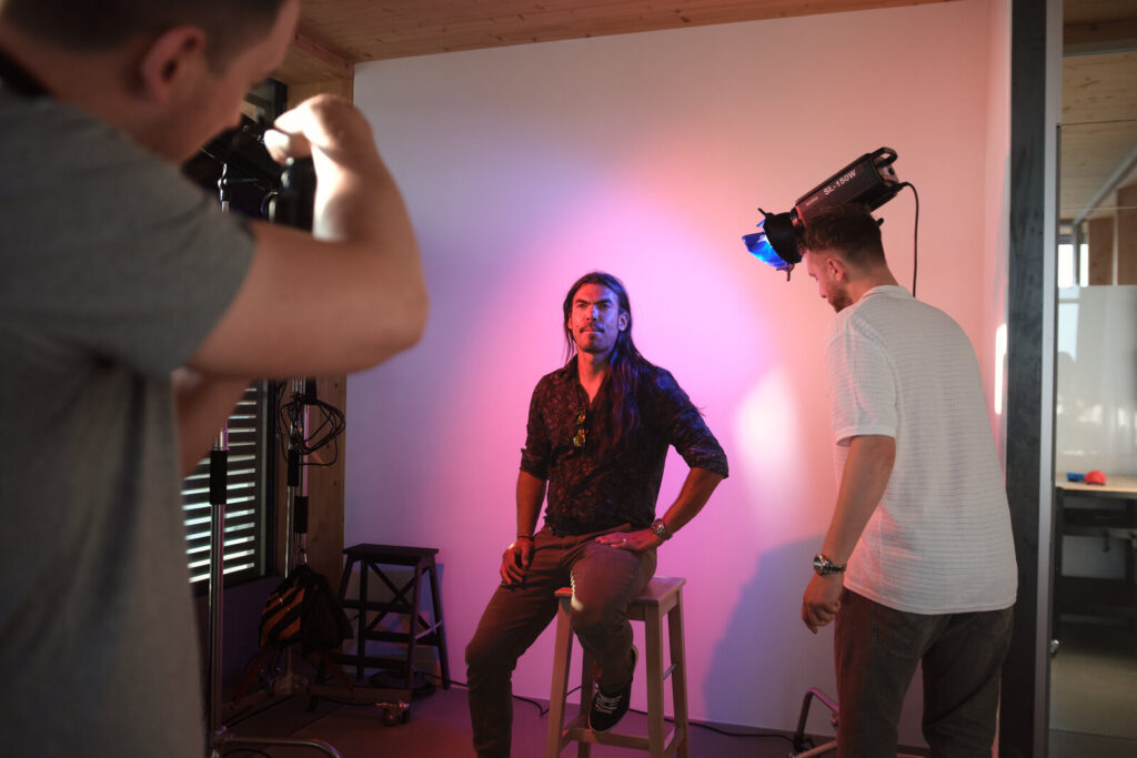 Studio photography session at Lux Photo Club